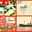 Set of 4 JAPAN Japanese Ocean Liner Postcards Ship Boat NYK S.S. "FUSHIMI MARU" #ET3 Set of 4 JAPAN Japanese Ocean Liner Postcards Ship Boat NYK S.S. "FUSHIMI MARU" #ET3