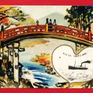 Antique JAPAN Japanese Advertising Art Postcard Ocean Liner N.Y.K. S.S. "YAWATA MARU" #ET4