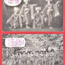 Set of 2 Antique JAPAN Japanese Postcards Geisha Dancers in Yonezawa #EG113