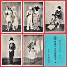 1930 Set of 5 JAPAN Japanese Postcards Folder Takarazuka Revue Dancers Actresses #EG114 1930 Set of 5 JAPAN Japanese Postcards Folder Takarazuka Revue Dancers Actresses #EG114