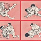 Antique JAPAN Japanese Art 4 Postcards Self-defense Martial Arts Jujutsu Judo Man Woman #EA221 Antique JAPAN Japanese Art 4 Postcards Self-defense Martial Arts Jujutsu Judo Man Woman #EA221