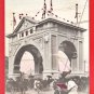 1906 JAPAN 3 Postcards Hand Colored Russo Japanese War Arch Gate of Triumph Nihonbashi Tokyo #EC74