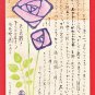1910 JAPAN Japanese Hand Painting Original Pastel Art Deco Postcard Roses #EAH12