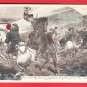 1900s JAPAN Hand Colored Art Postcard Army RUSSO-JAPANESE WAR Battle of Kiu-lien-cheng #EM221