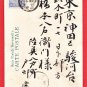 1906 Antique JAPAN Japanese Art Postcard Violet Flowers #EA242