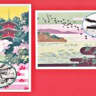 Set of 2 Antique JAPAN Japanese Art Postcards Folder Ocean Liner S.S. "28TH KYODO MARU" #ET13 Set of 2 Antique JAPAN Japanese Art Postcards Folder Ocean Liner S.S. "28TH KYODO MARU" #ET13