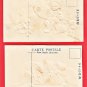 1912 JAPAN Japanese Embossed Art 2 Postcards Mouse Mice Boy Painter #EA262