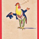 1909 JAPAN Japanese Art Postcard Rooster Cock Top Hat Tailcoat New Year #EA268 1909 JAPAN Japanese Art Postcard Rooster Cock Top Hat Tailcoat New Year #EA268