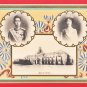 1925 Set of 2 JAPAN Japanese Embossed Art 2 Postcards w/ Folder Prince Taisho Emperor Showa #EE27