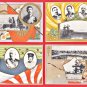 Antique JAPAN Japanese Military Propaganda Art 4 Postcards Army Maneuvers Emperor Taisho #EM238