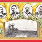 Antique JAPAN Japanese Military Propaganda Art 4 Postcards Army Maneuvers Emperor Taisho #EM238