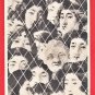 Antique JAPAN Japanese Art Postcard Young Old Women Beauties Faces #EA304