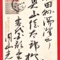 1906 Antique JAPAN Japanese Art Postcard Woman Beauty Silver Fan New Year Petals #EA332