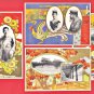 1920 Set of 4 Antique JAPAN Japanese Embossed Art Postcards Emperor Meiji Taisho Shrine #EE29