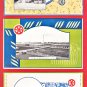 Antique JAPAN Japanese Art Deco Design 3 Postcards Goat Sheep Wool Factory #EO38