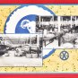Antique JAPAN Japanese Art Deco Design 3 Postcards Goat Sheep Wool Factory #EO38