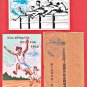 1928 Set of 2 Antique JAPAN Japanese Art Postcards High School Sports Festival Athletes #EO46