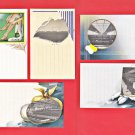 1935 JAPAN Japanese Advertising Art 5 Postcards Gunze Stockings Socks Factories #EOA71