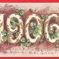 1906 JAPAN Japanese Embossed Art Postcard To Qing Dynasty Hankou Four-Leaf Clovers #EA352