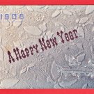 1908 JAPAN Japanese Art Postcard New Year Silver Monkeys Playing Pool Billiards #EA355