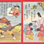 Antique JAPAN Japanese Art 10 Postcards Legendary Heroes Historical Samurai #EA361