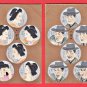 1900s JAPAN Japanese Humor Art 2 Postcards Woman Man 6 Faces Facial Expressions #EA363