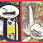 Set of 2 Antique JAPAN Japanese Art Postcards N.Y.K S.S. "BINGO MARU" Ocean Liner Ship #ET19