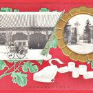 1900s Antique Japanese Art Postcard JAPAN RED CROSS Carriage Nurse Hat Bandages #ERC18