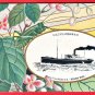 Antique JAPAN Japanese Art Nouveau Postcard N.Y.K. S.S. "MISHIMA MARU" Ship Grasshopper #ET25