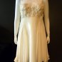 Ladies thai silk cream color babydoll dress Medium