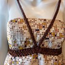 Ladies thai silk print  babydoll dress SMALL