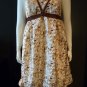 Ladies thai silk print  babydoll dress SMALL