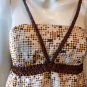 Ladies thai silk print babydoll dress LARGE