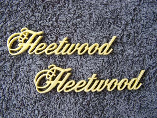 OEM GOLD Cadillac Fleetwood Body/Dash Emblems