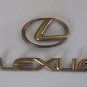 OEM Lexus Body/Dash/Trunk Emblem. RARE Gold color! 19.5cm