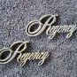 OEM Regency Body/Dash Emblems EXCELLENT Condition. Type 1