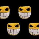 Automotive Grinning Skull Valve Stem Caps