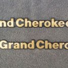 OEM Jeep Grand Cherokee Body/Dash Emblems. RARE Gold Color!