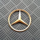 OEM Mercedes Body/Dash Emblem. RARE Gold color! 8.5cm (curved)