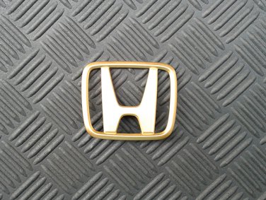 OEM Honda Body/Dash/Trunk Emblem. Rare GOLD Color! 6.8cm