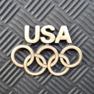 OEM GOLD USA Olympics Edition Body/Dash/Trunk Emblem. GOLD color!