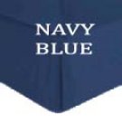 BED SKIRT SOLID  CAL KING NAVY BLUE