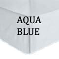 BED SKIRT SOLID TWIN  AQUA BLUE