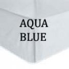 BED SKIRT SOLID OLYMPIC QUEEN AQUA BLUE