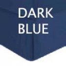 BED SKIRT SOLID TWIN XL DARK BLUE