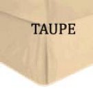 BED SKIRT SOLID KING TAUPE