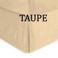 BED SKIRT SOLID TWIN  TAUPE