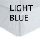 BED SKIRT SOLID QUEEN LIGHT BLUE