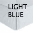 BED SKIRT SOLID  KING  LIGHT BLUE