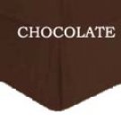 BED SKIRT SOLID CAL-KING CHOCOLATE